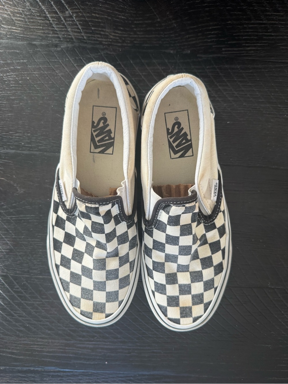 Vans platform Checkerboard Slip-On Loafers — Black & White - Picture 11 of 11